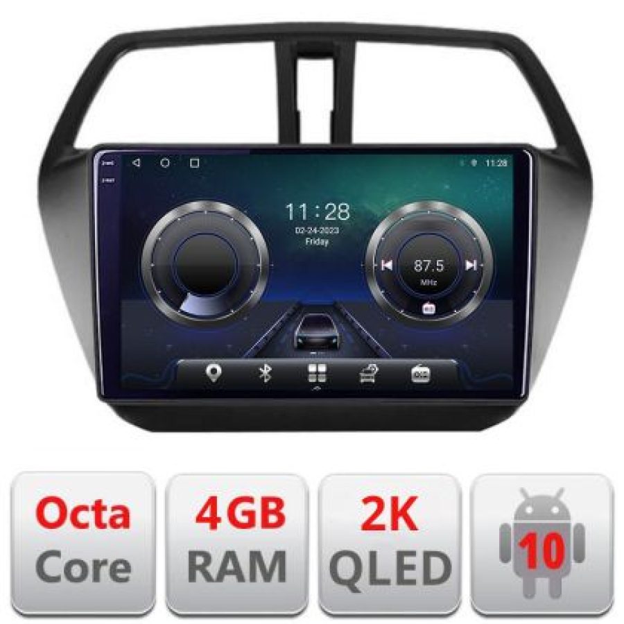 Navigatie Suzuki S-Cross C-337 Android Octa Core Ecran 2K QLED GPS 4G 4+32GB 360 KIT-337+EDT-E409-2K - imagine 8