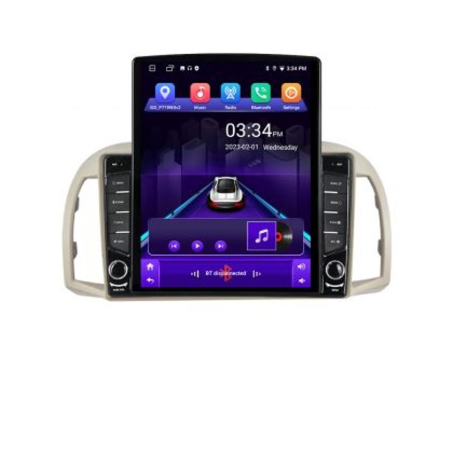 Navigatie Nissan Micra 2002-2010 Android radio gps internet quad core 2+32 ecran vertical 9.7" KIT-micra2003+EDT-E708 - imagine 6