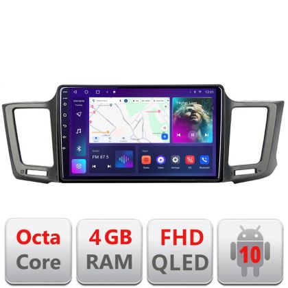 Navigatie Toyota RAV4 B-247 Android Ecran QLED octa core 4+64 carplay android auto KIT-247+EDT-E309V3 - imagine 3