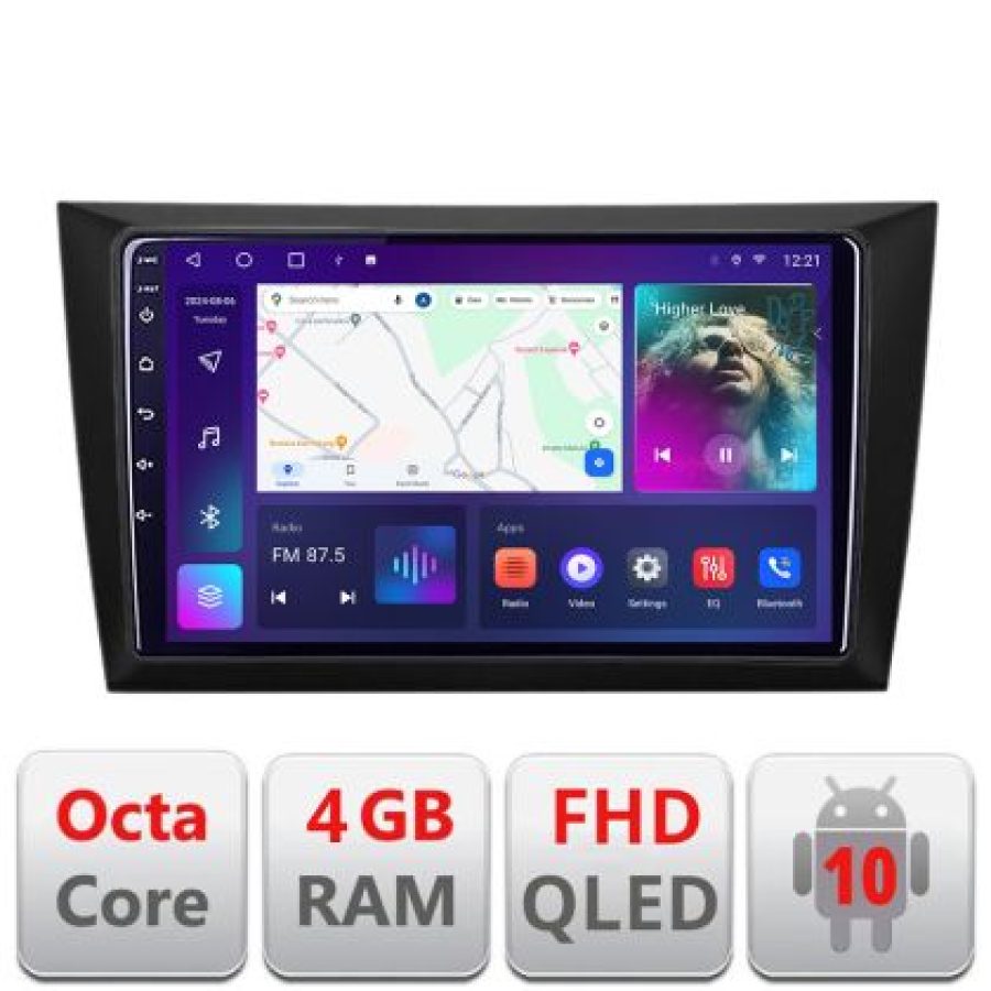 Navigatie VW Golf6 2009-2013 B-GOLF6 Android Ecran QLED octa core 4+64 carplay android auto KIT-golf6+EDT-E309V3 - imagine 3