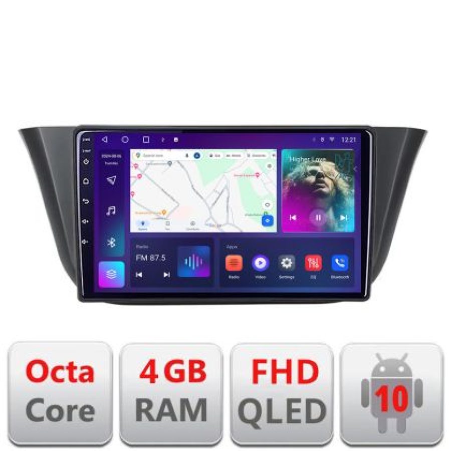 Navigatie Iveco Daily intre anii 2019- Android Ecran QLED octa core 4+64 carplay android auto KIT-daily-20+EDT-E309V3 - imagine 3