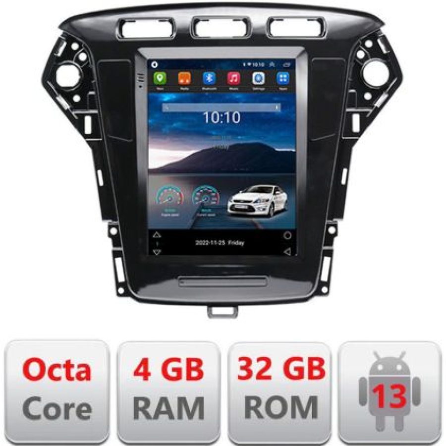 Navigatie tip Tesla Ford Mondeo 2010-2013 radio gps internet 8Core 4G carplay android auto 4+32 kit-tesla-mondeo-10+ED - imagine 2