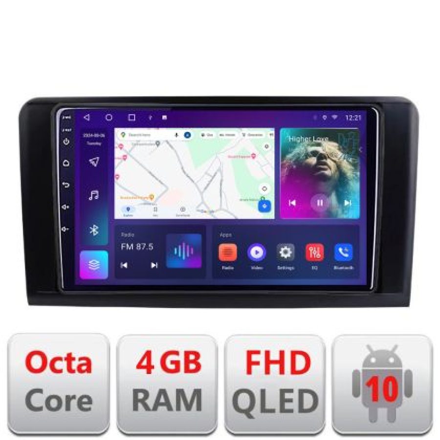 Navigatie Mercedes ML GL B-213 Android Ecran QLED octa core 4+64 carplay android auto KIT-213+EDT-E309V3 - imagine 3