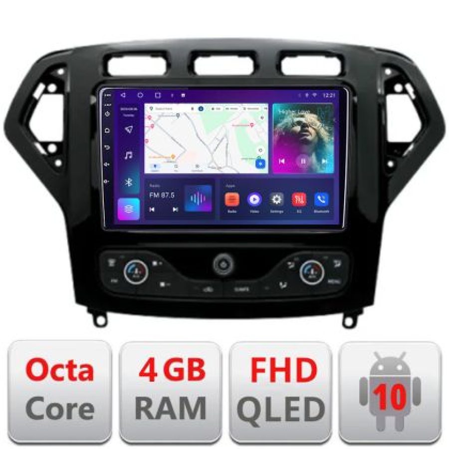 Navigatie Ford Mondeo 2007-2010 Android radio gps internet quad core 4+64 carplay android auto KIT-mondeo-nav-07+EDT-E309v3 - imagine 3
