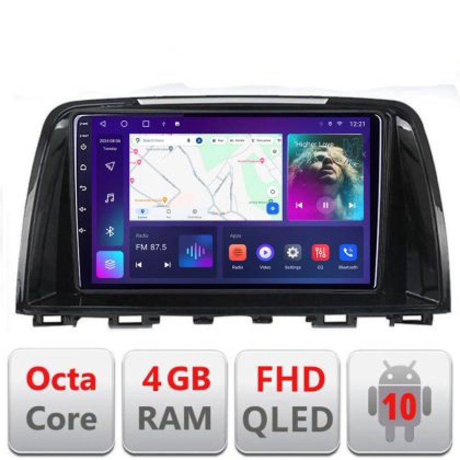 Navigatie Mazda 6 2013-2017 B-223 Android Ecran QLED octa core 4+64 carplay android auto KIT-223+EDT-E309V3 - imagine 3