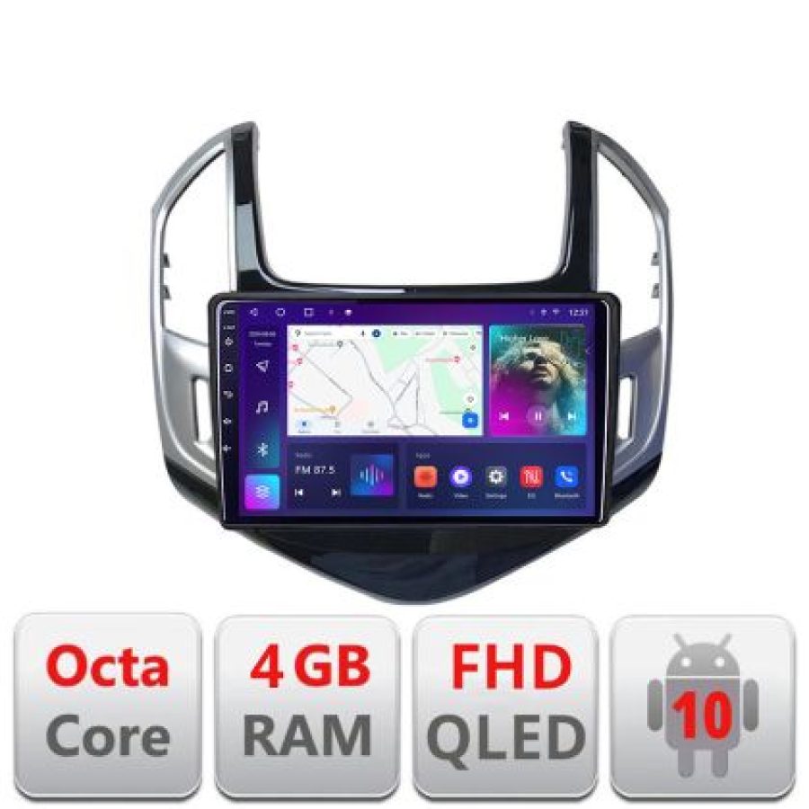 Navigatie Chevrolet Cruze 2013- B-1267 Android Ecran QLED octa core 4+64 carplay android auto KIT-1267+EDT-E309V3 - imagine 3