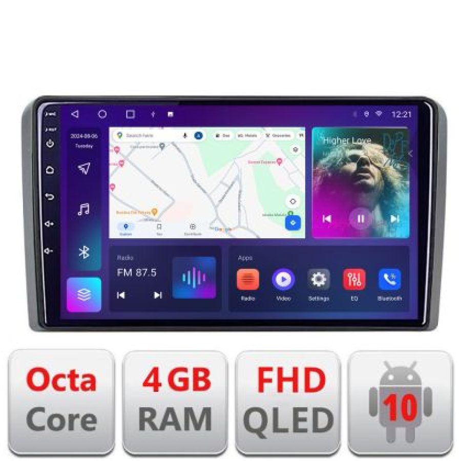 Navigatie Iveco Daily 2007-2014 B-DAILY Android Ecran QLED octa core 4+64 carplay android auto KIT-daily+EDT-E309V3 - imagine 3