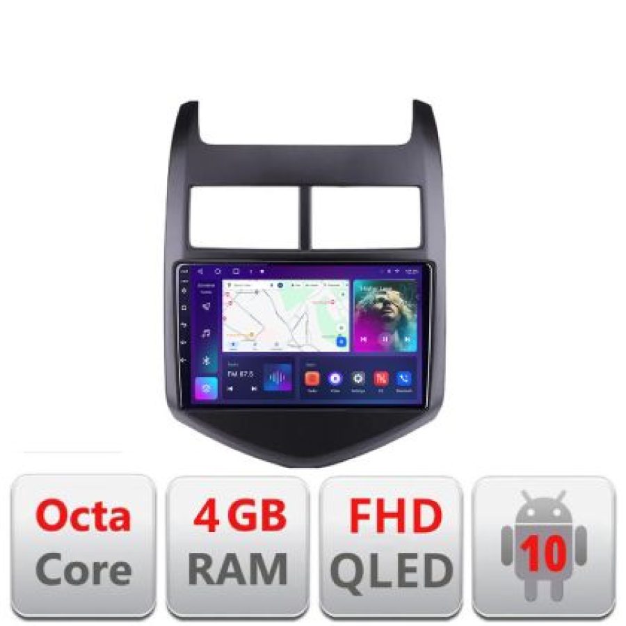 Navigatie Chevrolet Aveo 2010-2013 B-AVEO10 Android Ecran QLED octa core 4+64 carplay android auto KIT-aveo10+EDT-E309V3 - imagine 3