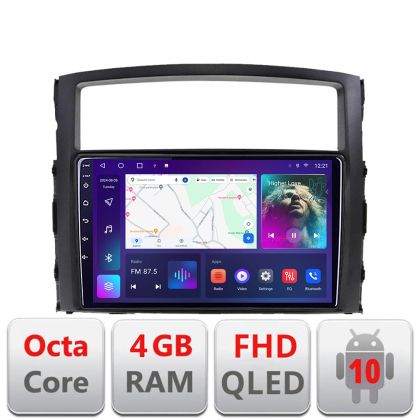 Navigatie Mitsubishi Pajero B-452 Android Ecran QLED octa core 4+64 carplay android auto KIT-452+EDT-E309V3 - imagine 3