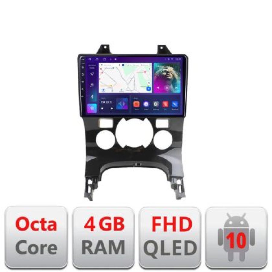 Navigatie Peugeot 3008 Quad Core B-323 Android Ecran QLED octa core 4+64 carplay android auto KIT-323+EDT-E309V3 - imagine 3