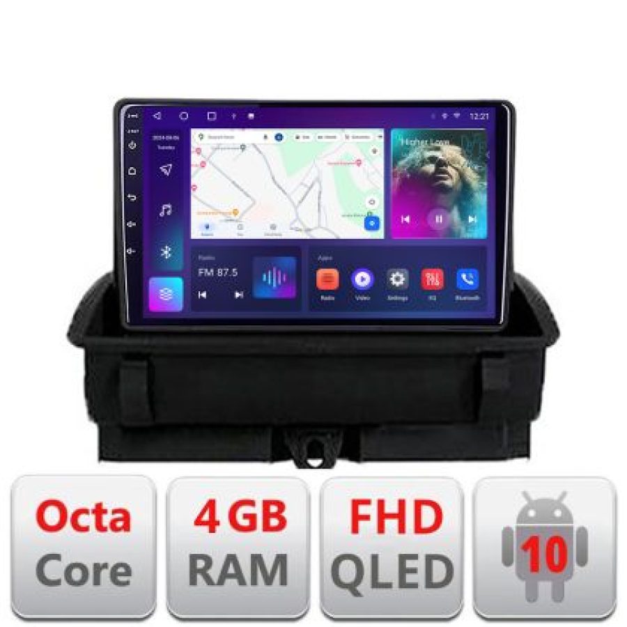 Navigatie Audi Q3 2011-2018 Android Ecran QLED octa core 4+64 carplay android auto KIT-q3+EDT-E309V3 - imagine 3