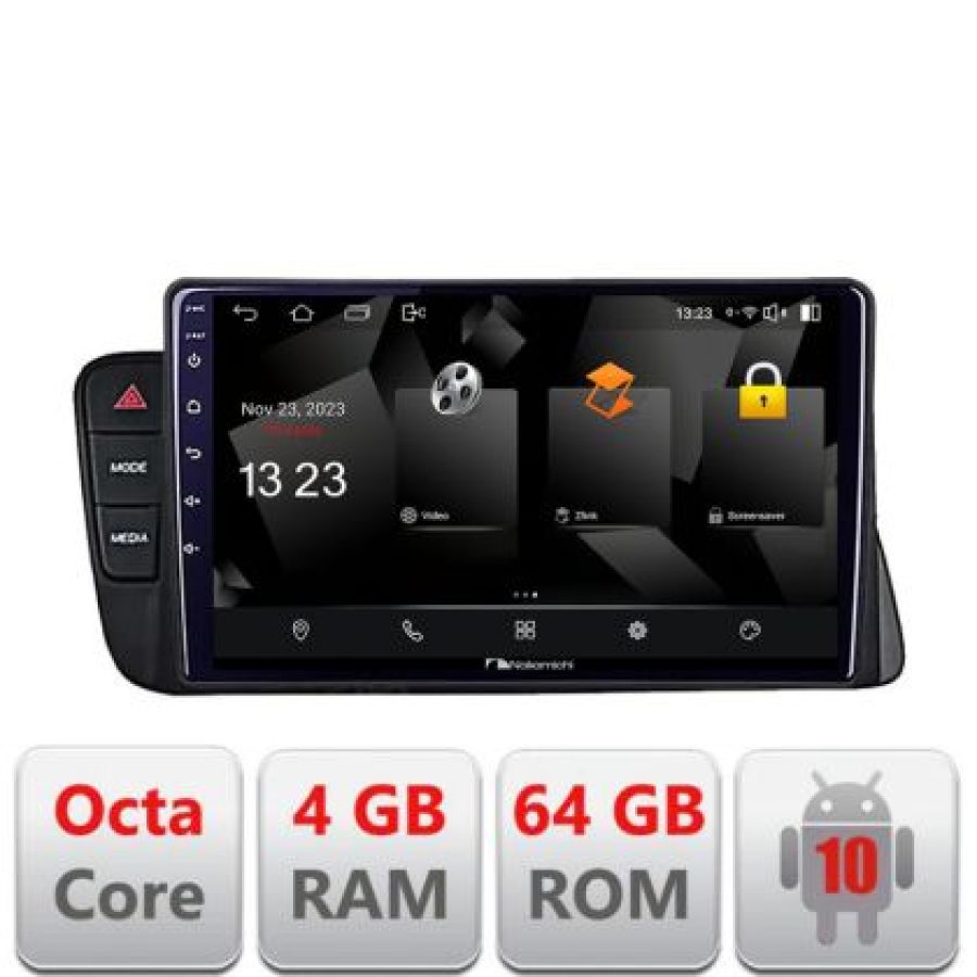 Navigatie Audi A4 A5 B8 cu MMI3G Android Octa Core 720p 4+64 DSP 360 camera carplay android auto - imagine 2