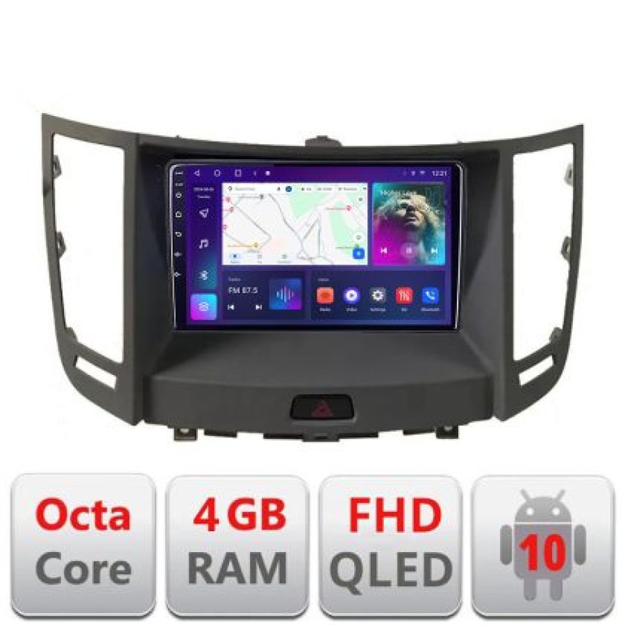 Navigatie Infinity FX intre anii 2009-2012 Android Ecran QLED octa core 4+64 carplay android auto KIT-fx35+EDT-E309V3 - imagine 3