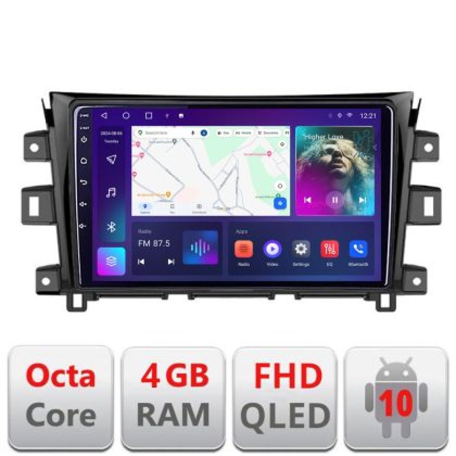 Navigatie NIssan Navara 2017- B-NAVARA17 Android Ecran QLED octa core 4+64 carplay android auto KIT-navara17+EDT-E309V3 - imagine 3