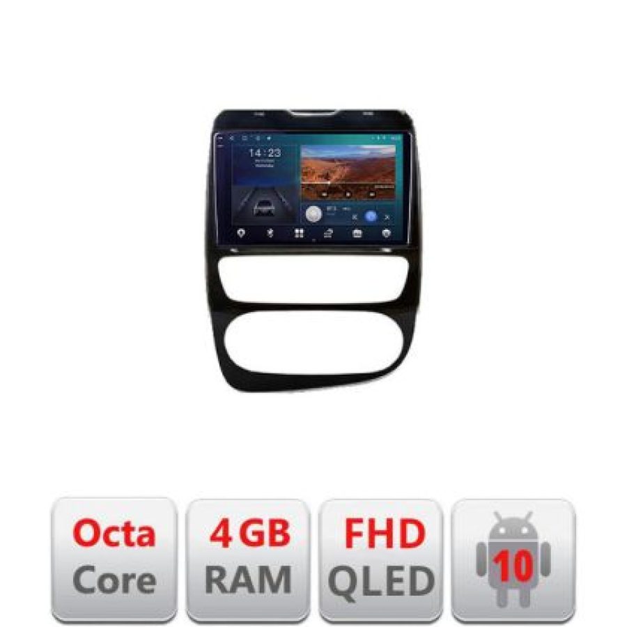 Navigatie Renault Clio 4 V2 B-468 Android Ecran QLED octa core 4+64 carplay android auto KIT-468+EDT-E310V3 - imagine 2
