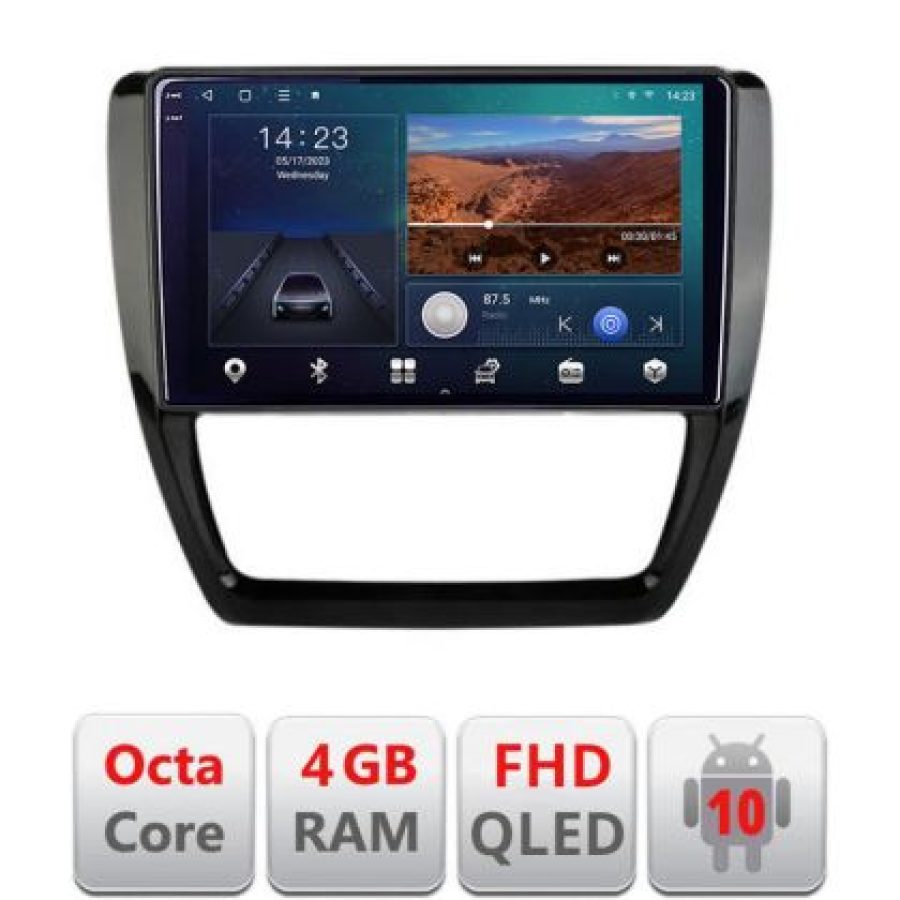 Navigatie VW Jetta 2011-2018 B-JETTB-15 Android Ecran QLED octa core 4+64 carplay android auto KIT-JETTA-15+EDT-E310V3 - imagine 2