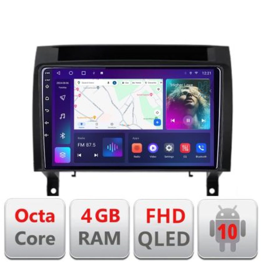 Navigatie Mercedes SLK 2004-2011 B-SLK Android Ecran QLED octa core 4+64 carplay android auto KIT-SLK+EDT-E309V3 - imagine 3