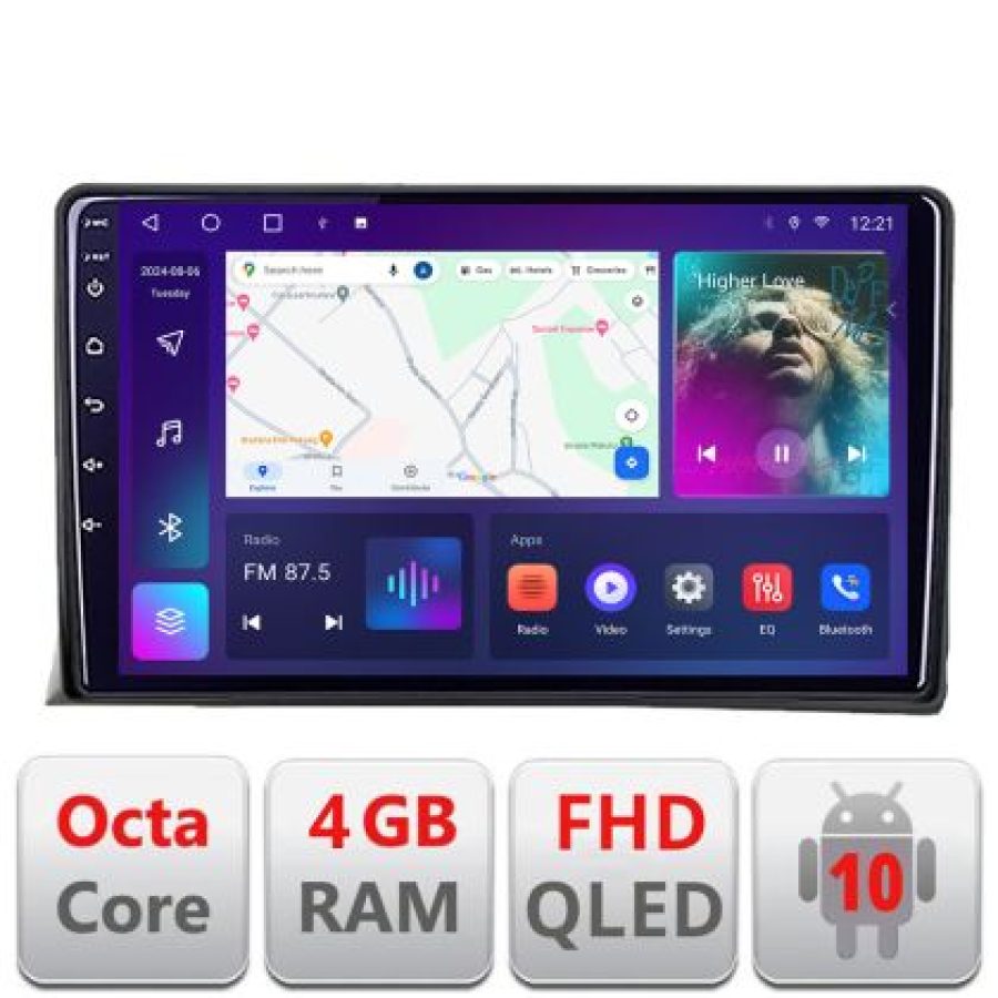 Navigatie vw multivan 2003-2015 B-MULTIVAN Android Ecran QLED octa core 4+64 carplay android auto KIT-multivan+EDT-E309V3 - imagine 3