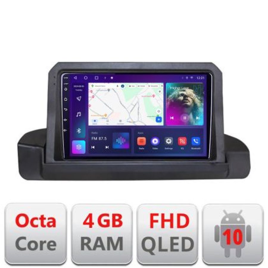 Navigatie BMW Seria 3 E90 fara ecran de fabrica Android Ecran QLED octa core 4+64 carplay android auto KIT-e90+EDT-E309V3 - imagine 3