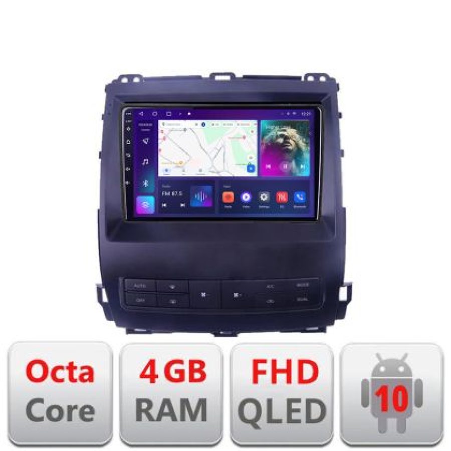 Navigatie Toyota Prado J120 2002-2009 B- j120 Android Ecran QLED octa core 4+64 carplay android auto kit-j120+EDT-E309V3 - imagine 3