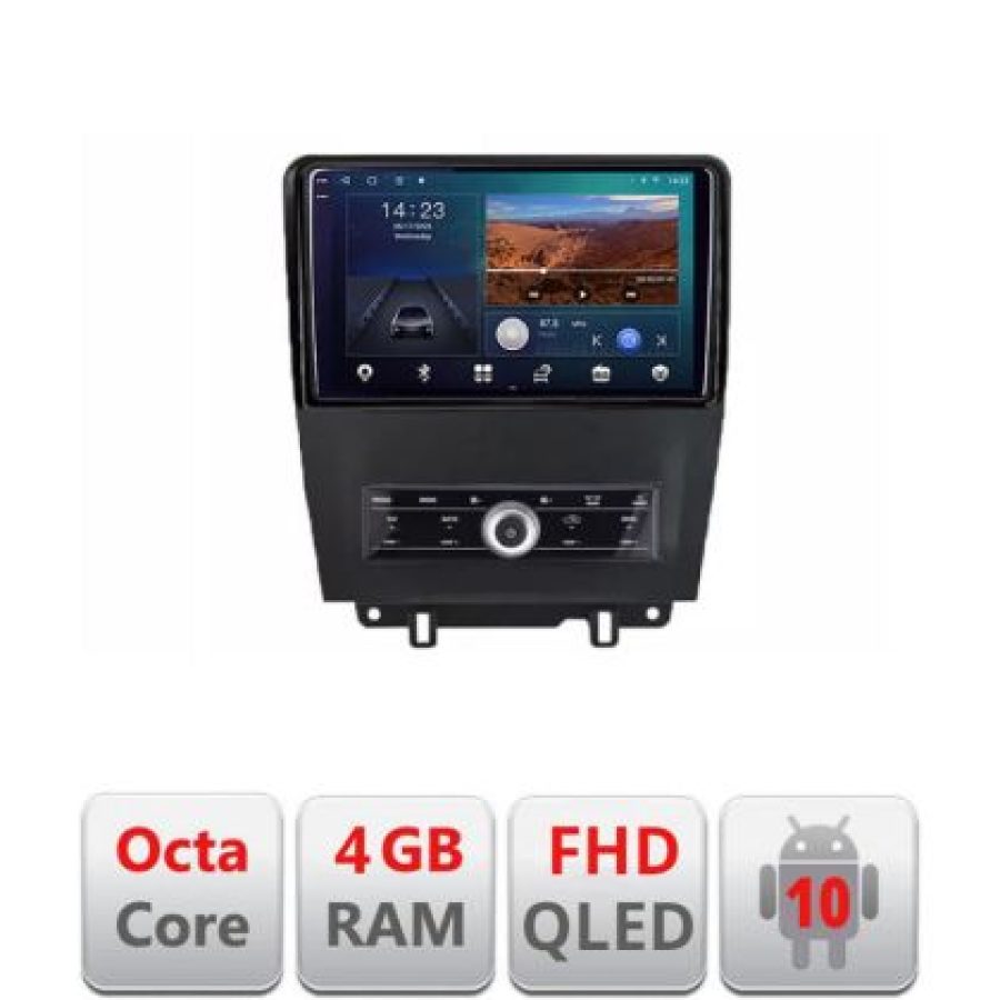 Navigatie Ford Mustang intre anii 2009-2014 Android Ecran QLED octa core 4+64 carplay android auto KIT-mustang-old+EDT-E310V3 - imagine 2