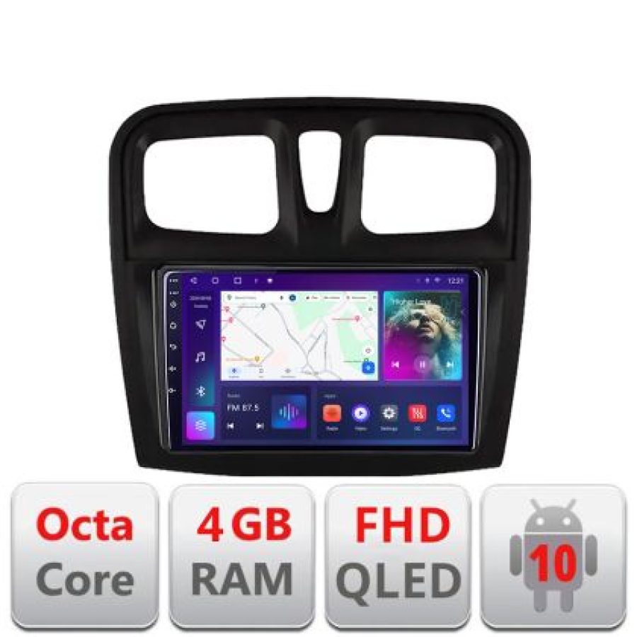 Navigatie Dacia Sandero 2012-2020 var B Android radio gps internet Octa core 4+64 kit-sandero-variantb+EDT-E309V3 - imagine 3