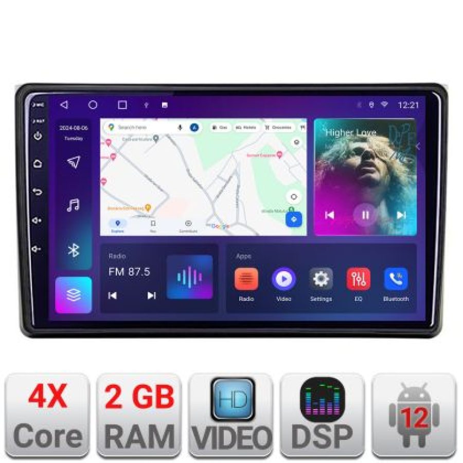 Navigatie Audi A4 B6 Quad Core A-050 2+32 GB Android Waze USBNavigatie Internet Youtube Radio v1 - imagine 4