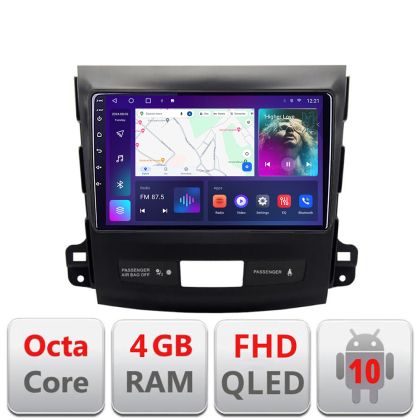 Navigatie Mitsubishi Outlander 2010 B-056 Android Ecran QLED octa core 4+64 carplay android auto KIT-056+EDT-E309V3 v2 - imagine 3