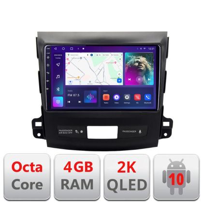 Navigatie Mitsubishi Outlander 2010 C-056 Android Octa Core Ecran 2K QLED GPS 4G 4+32GB 360 KIT-056+EDT-E409-2K v2 - imagine 4