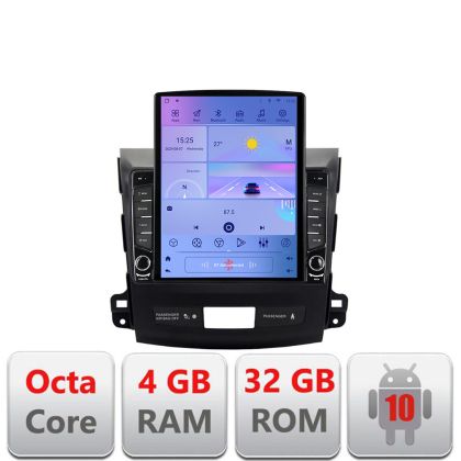 Navigatie Mitsubishi Outlander 2010 G-056 ecran tip TESLA 9.7" cu Android Radio Bluetooth Internet GPS WIFI 4+32GB DSP v2 - imagine 5