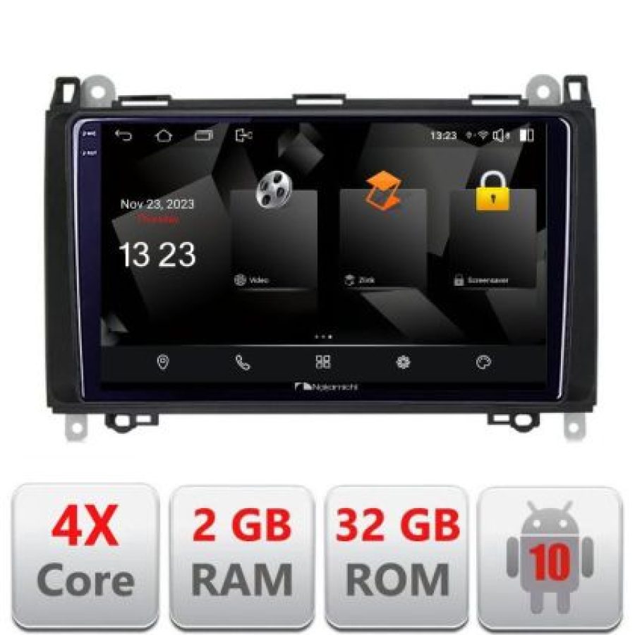 Navigatie Mercedes VW 5230-068 Android Ecran 720P Quad Core 2+32 carplay android auto v1 - imagine 3