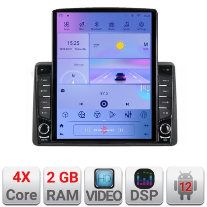Navigatie DACIA DUSTER dupa 2019 K-199 ecran tip TESLA 9.7" cu Android Radio Bluetooth Internet GPS WIFI 2+32 DSP Quad v1 - imagine 5