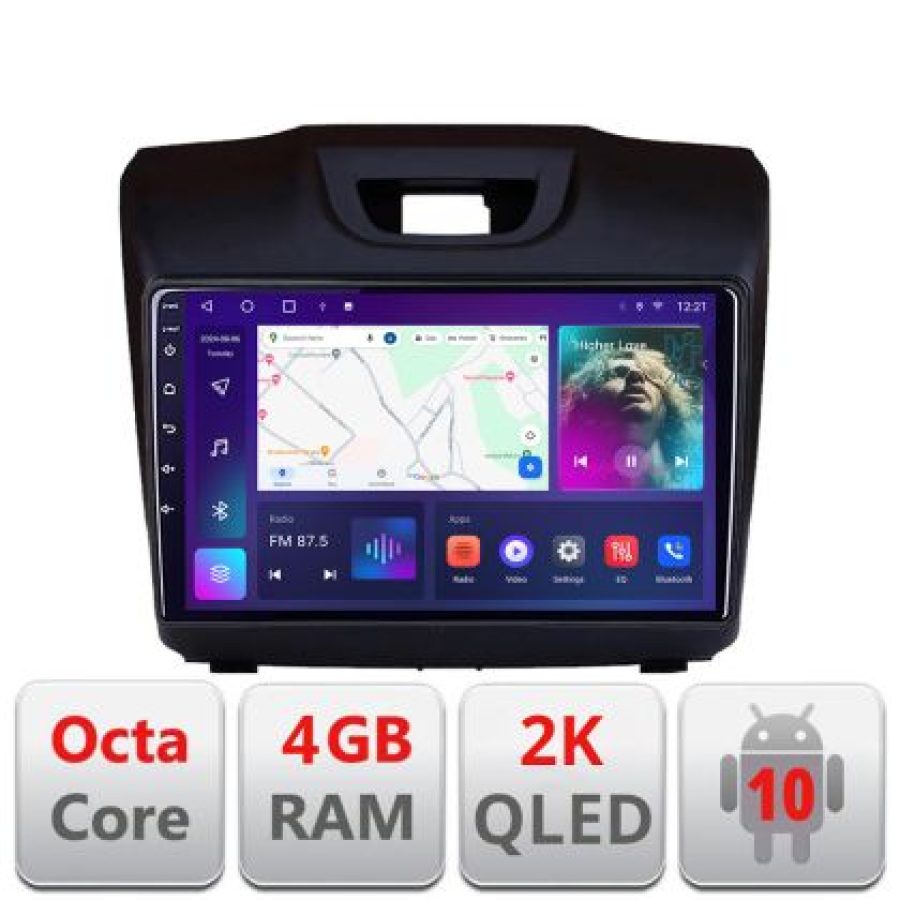 Navigatie Isuzu D-Max C-2234 Android Octa Core Ecran 2K QLED GPS 4G 4+32GB 360 KIT-2234+EDT-E409-2K v1 - imagine 6