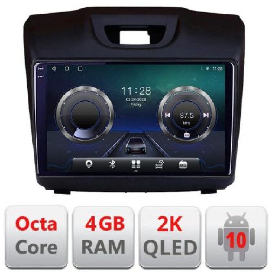 Navigatie Isuzu D-Max C-2234 Android Octa Core Ecran 2K QLED GPS 4G 4+32GB 360 KIT-2234+EDT-E409-2K v1 - imagine 8