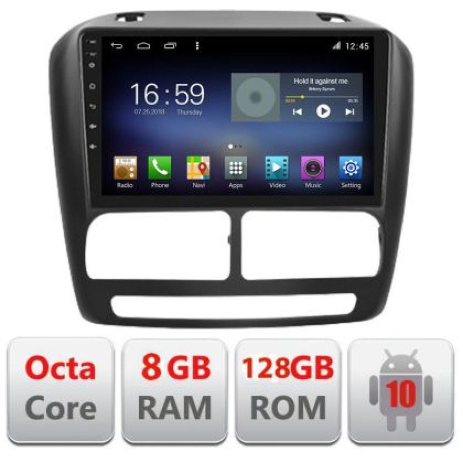 Navigatie Fiat Doblo 2010-2017 si Opel Combo 2010-2017 Lenovo 8+128 GB Octa Core LTE Android radio gps internet Kit-DO v1 - imagine 3