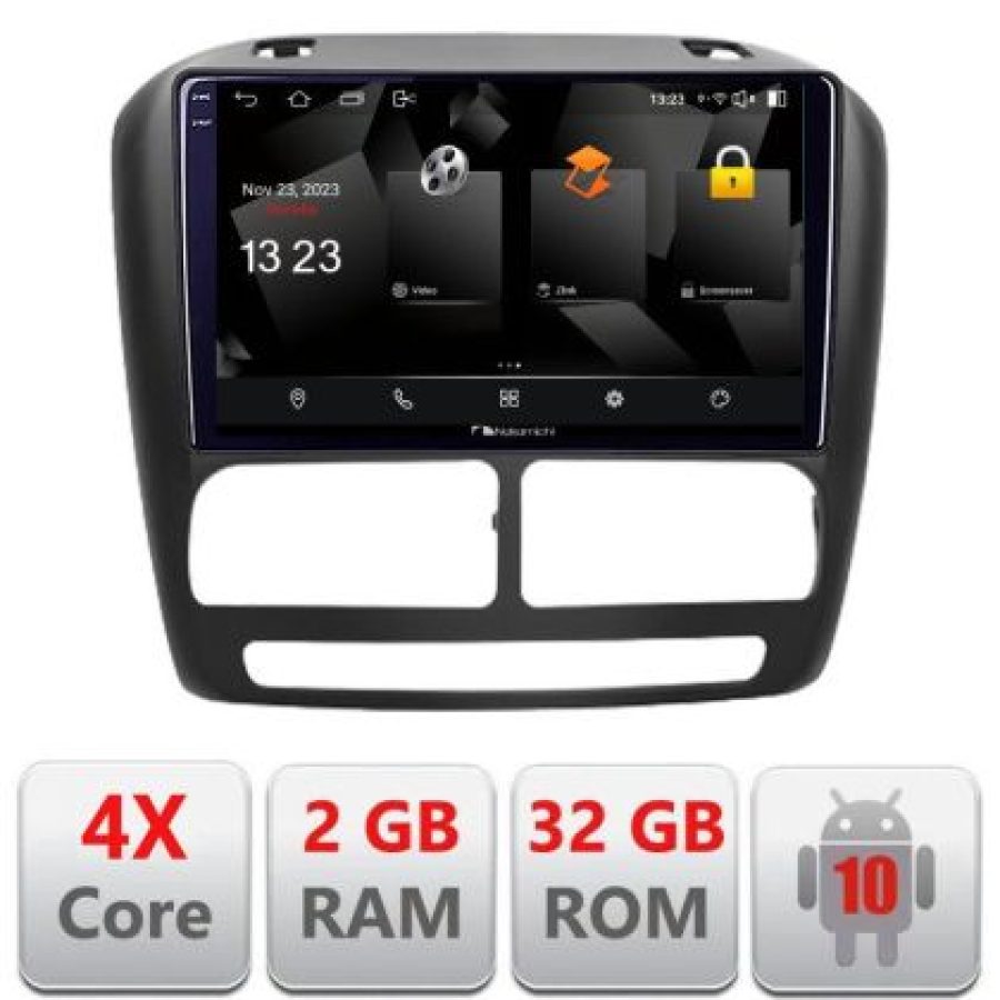 Navigatie Fiat Doblo 2010-2017 si Opel Combo 2010-2017 Android Ecran 720P Quad Core 2+32 carplay android auto v1 - imagine 3