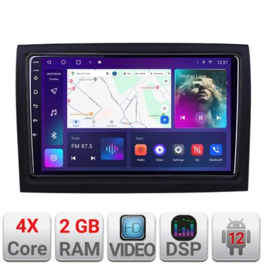Navigatie Fiat ducato 2006- A-DUCATO 2+32 GB Android Waze USBNavigatie Internet Youtube Radio v2 - imagine 4