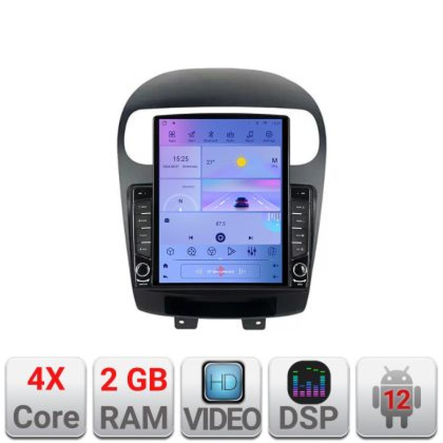Navigatie Fiat Freemont Dodge Journey 2012-2019 ecran tip TESLA 9.7" cu Android Radio Bluetooth Internet GPS WIFI 2+32 v1 - imagine 5