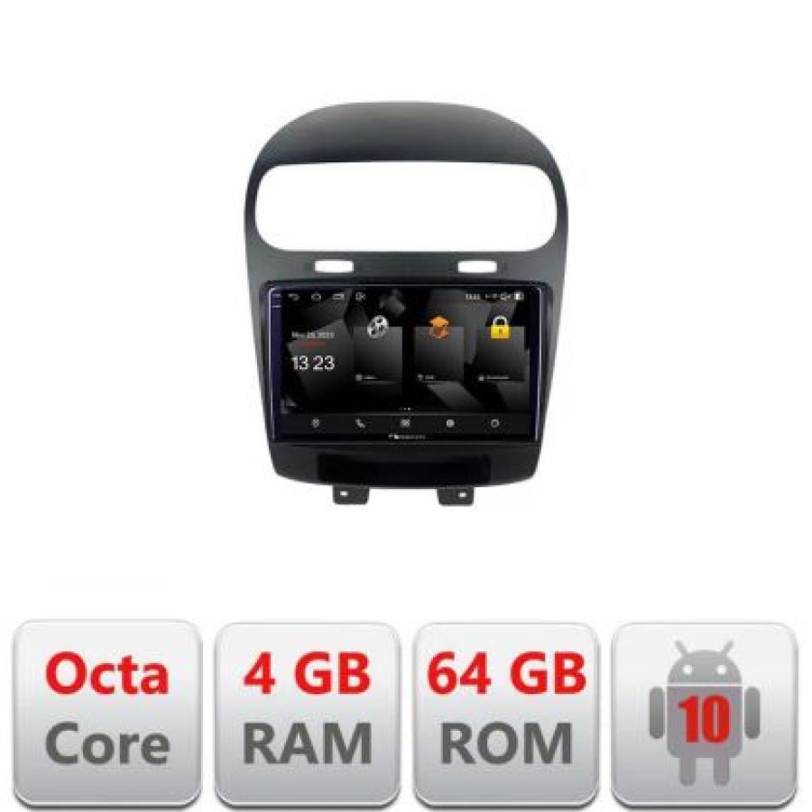 Navigatie Fiat Freemont Dodge Journey 2012-2019 Android Octa Core 720p 4+64 DSP 360 camera carplay android auto v1 - imagine 3