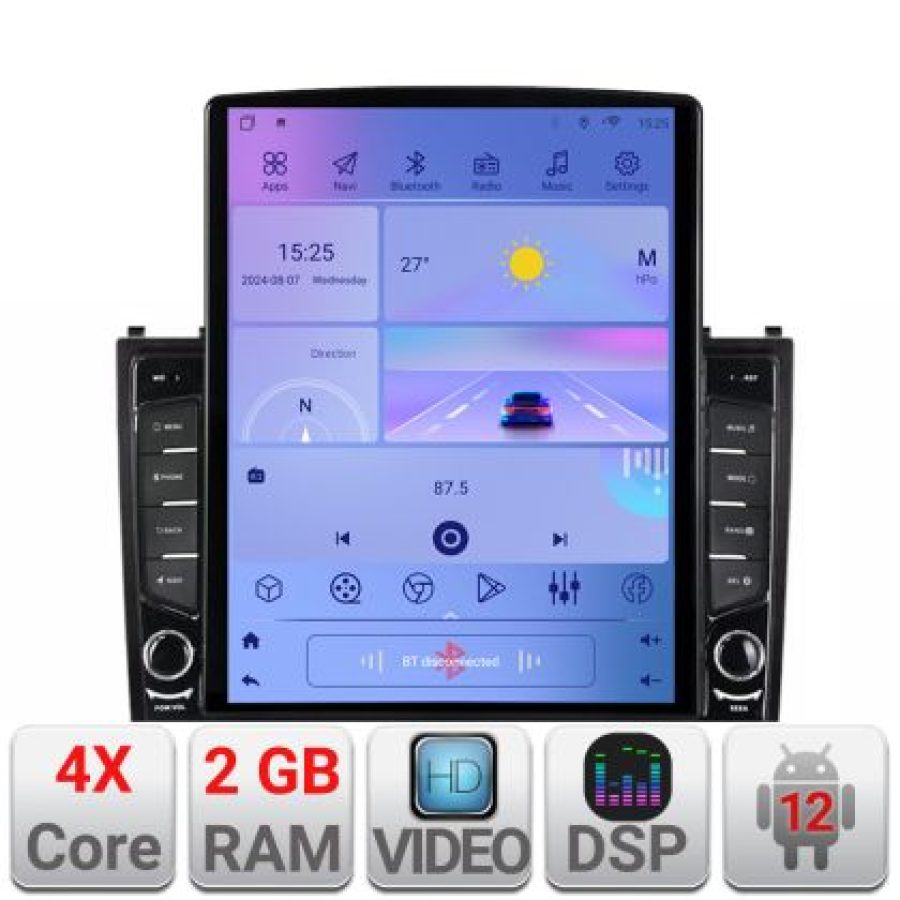 Navigatie Hummer H2 2008-2009 ecran tip TESLA 9.7" cu Android Radio Bluetooth Internet GPS WIFI 2+32 DSP Quad Core v2 - imagine 5