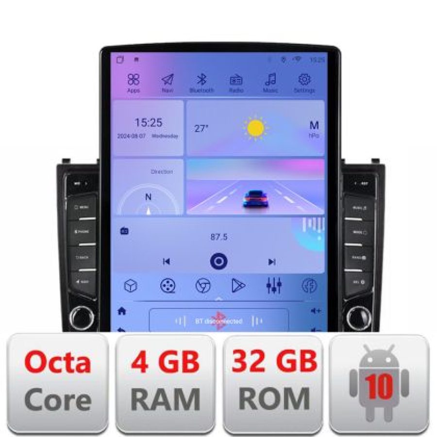 Navigatie Hummer H2 intre anii 2008-2009 Android radio gps internet Lenovo Octa Core 4+64 LTE Kit-H2+EDT-E710 v3 - imagine 5