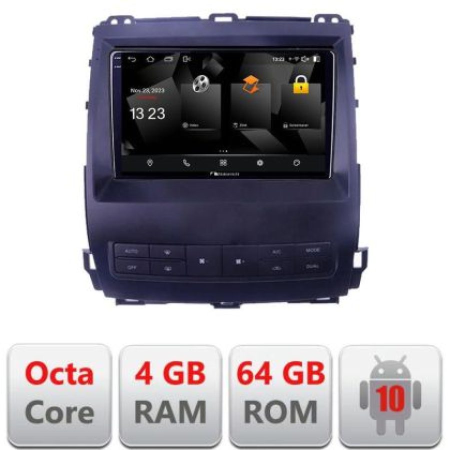 Navigatie Toyota Prado J120 2002-2009 5510- j120 Android Octa Core 720p 4+64 DSP 360 camera carplay android auto v1 - imagine 3