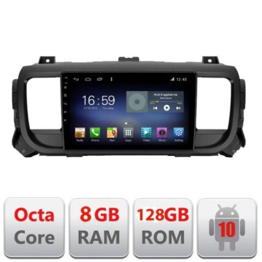 Navigatie Citroen Jumpy Toyota Proace Peugeot Traveller F-jumpy16 Octa Core cu Android Radio Bluetooth Internet GPS WI v2 - imagine 3