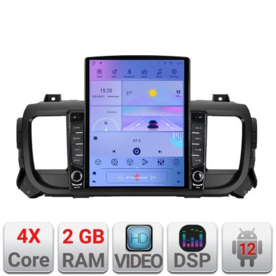Navigatie Citroen Jumpy Toyota Proace Peugeot Traveller K-jumpy16 ecran tip TESLA 9.7" cu Android Radio Bluetooth Inte v3 - imagine 5