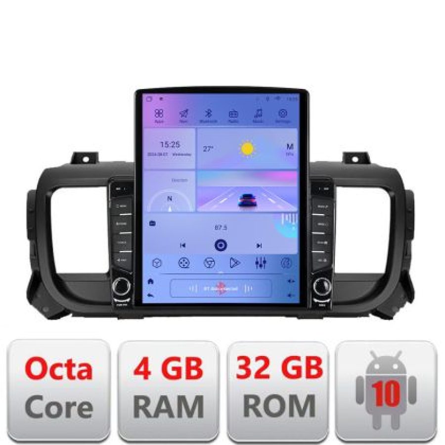 Navigatie Citroen Jumpy Toyota Proace Peugeot Traveller G-jumpy16 ecran tip TESLA 9.7" cu Android Radio Bluetooth Inte v3 - imagine 6