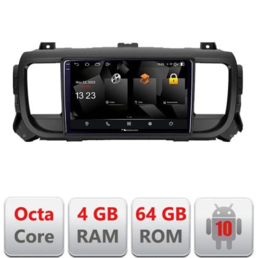 Navigatie Citroen Jumpy Toyota Proace Peugeot Traveller 5510-jumpy16 Android Octa Core 720p 4+64 DSP 360 camera carplay android auto v2 - imagine 3