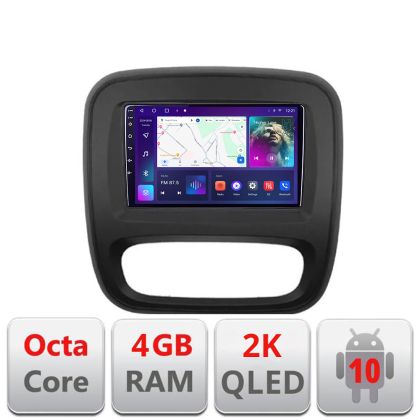 Navigatie Renault Trafic 2014-2017 C-rt09 Android Octa Core Ecran 2K QLED GPS 4G 4+32GB 360 kit-rt09+EDT-E409-2K v2 - imagine 4