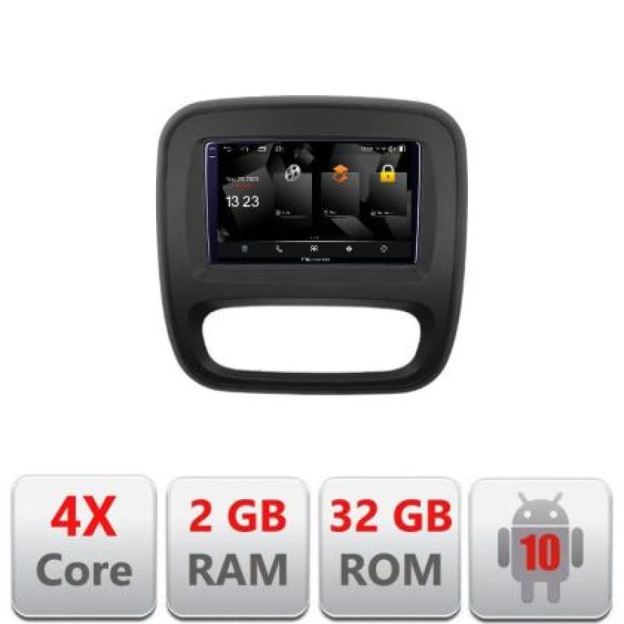 Navigatie Renault Trafic 2014-2017 5230-rt09 Android Ecran 720P Quad Core 2+32 carplay android auto v1 - imagine 3
