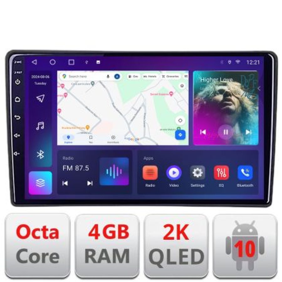 Navigatie Toyota Android ecran Qled 2K Octa core 4+32 Kit-toyota-universal+EDT-E409-2K v1 - imagine 4