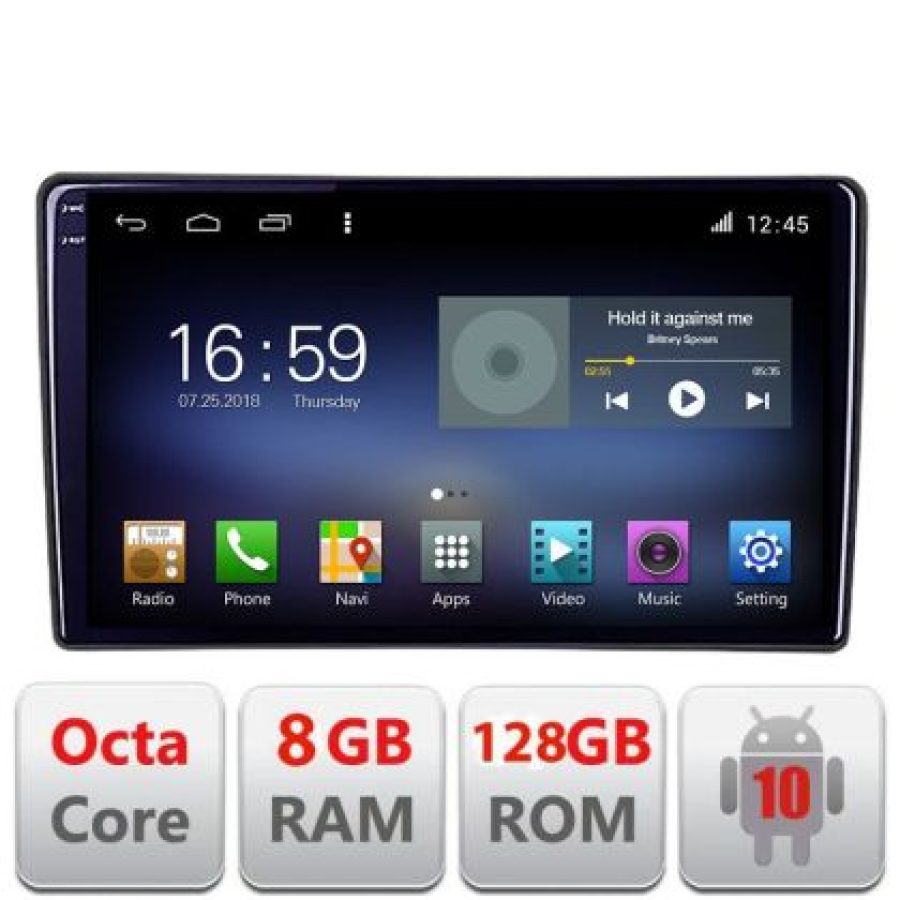 Navigatie Toyota Android radio gps internet Lenovo Octa Core 8+128 LTE Kit-toyota-unversal+EDT-E609 v1 - imagine 3